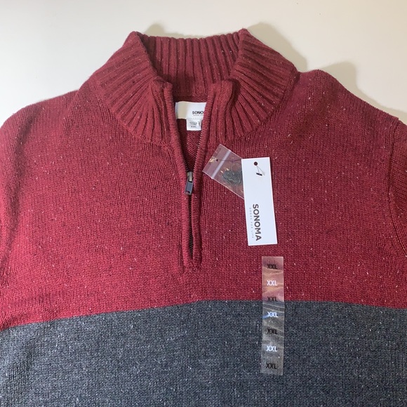 Men’s Sonoma Good For Life Quarter-Zip Sweater XXL - Picture 1 of 9